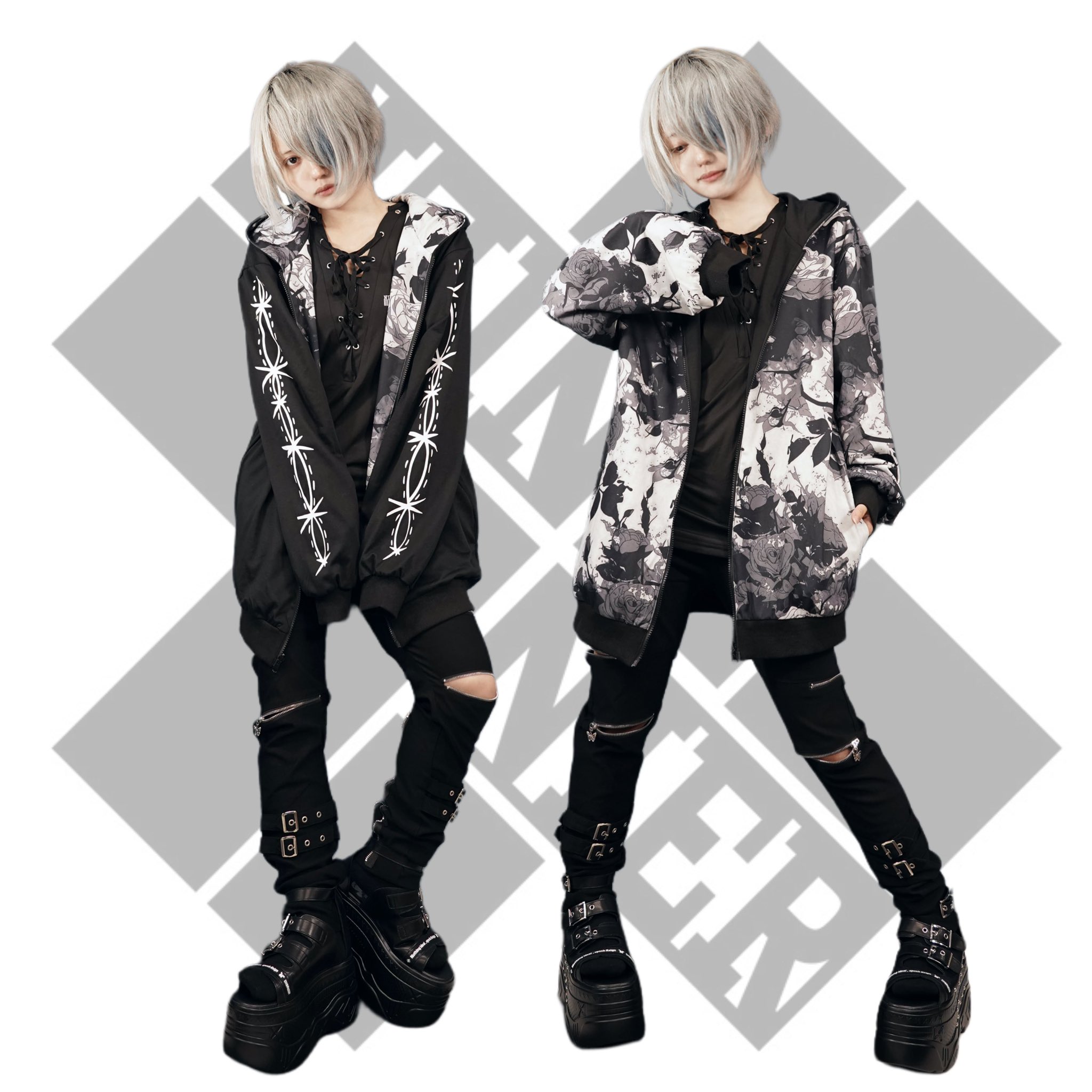 Tさま専用 OZZ CROCE ハリーポッターコラボパーカー NieRパンツ 寧々丸×NIERコラボデザイン HALF SLEEVE COTTON CUTSEW | NIER