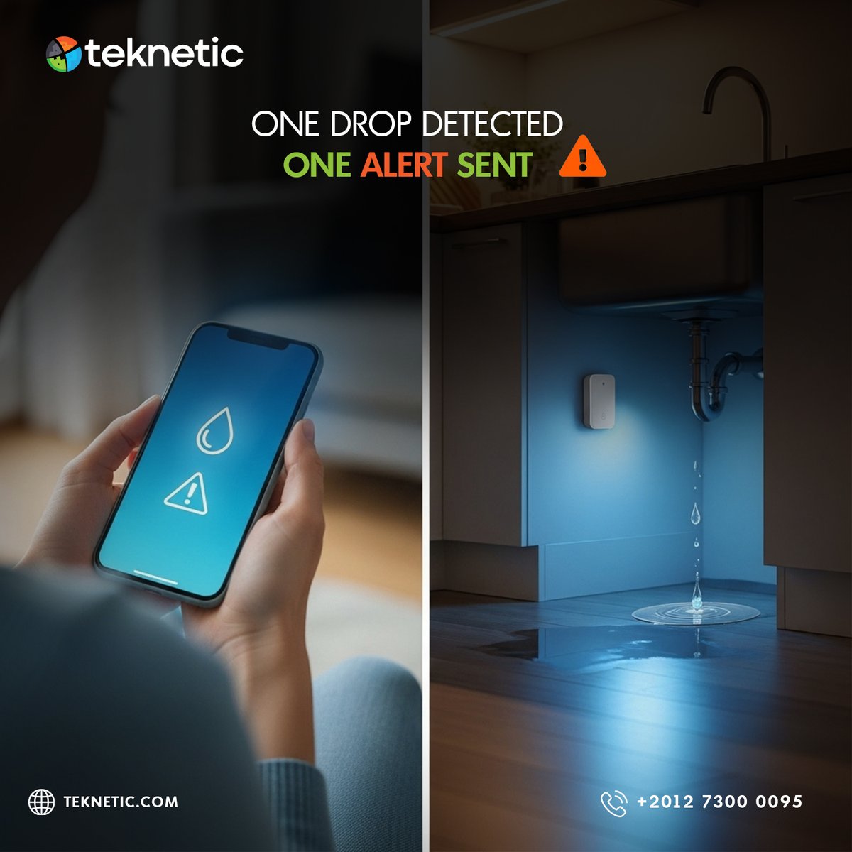 Protect your home, hotel, or business from water damage with our smart leak detection system. Get instant alerts straight to your phone.
for more info: teknetic.com
#Teknetic #WaterLeakDetector #SmartHome #SmartHotel #SmartBusiness #HomeSafety #LeakDetection