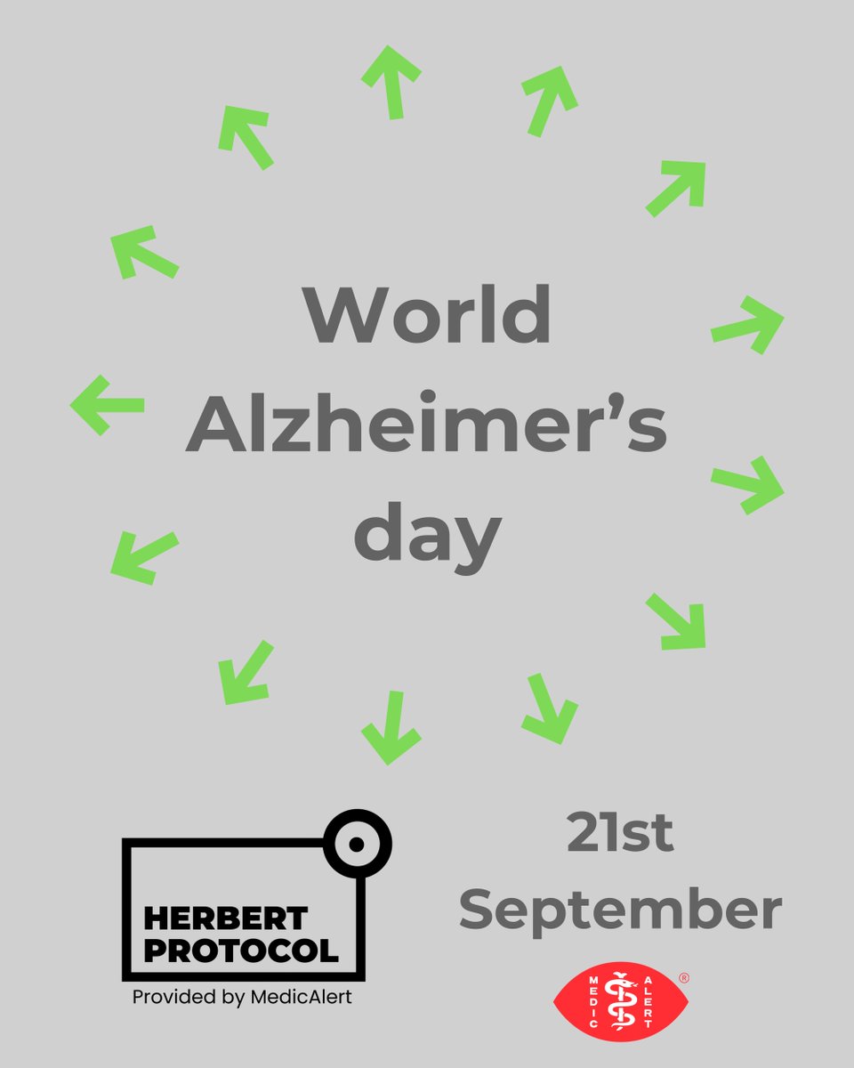HerbertProtocol's tweet image. Today is World Alzheimer&apos;s Day!
Millions around the world live with this disease. Raise awareness and share the Herbert Protocol!
#alzheimers #dementia #herbertprotocol