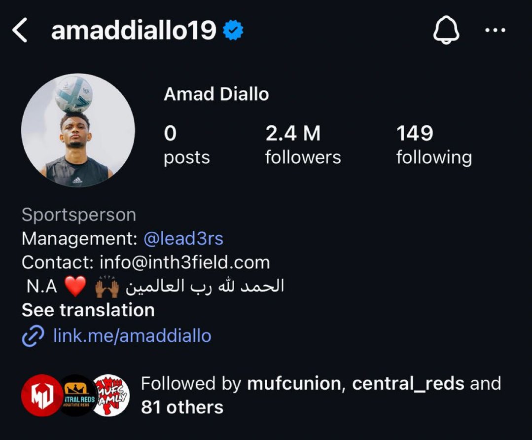 Garnacho influencing Amad Diallo 

Bro will join the bomb squad soon and I will be there