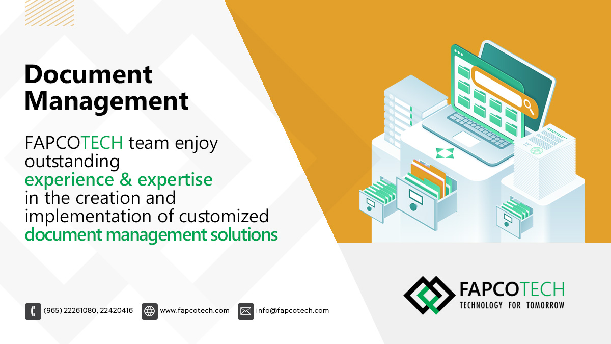 fapcotech's tweet photo. 𝐃𝐨𝐜𝐮𝐦𝐞𝐧𝐭 𝐌𝐚𝐧𝐚𝐠𝐞𝐦𝐞𝐧𝐭
https://t.co/Jhqm49oLRB

#documentmanagement #solutions #smebusiness #team #management #Kuwait #solutionprovider #informationtechnology #tecnology #applicationdevelopment #TechnologyConsulting #systemintegration #mobileappdevelopment https://t.co/z56sXNgrvf