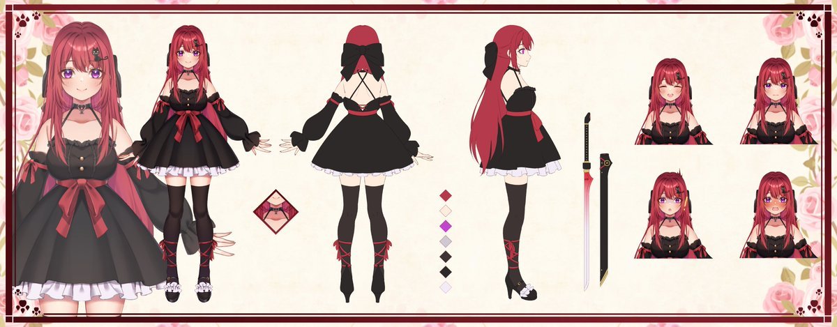 maynyan23's tweet image. Vtuber Character Sheet Commission @/ kali 💖 (2023) 
💖 Retweet&apos;s are appreciated 💖

#Vtuber #Charactersheet #referencesheet #Commission #artmoots