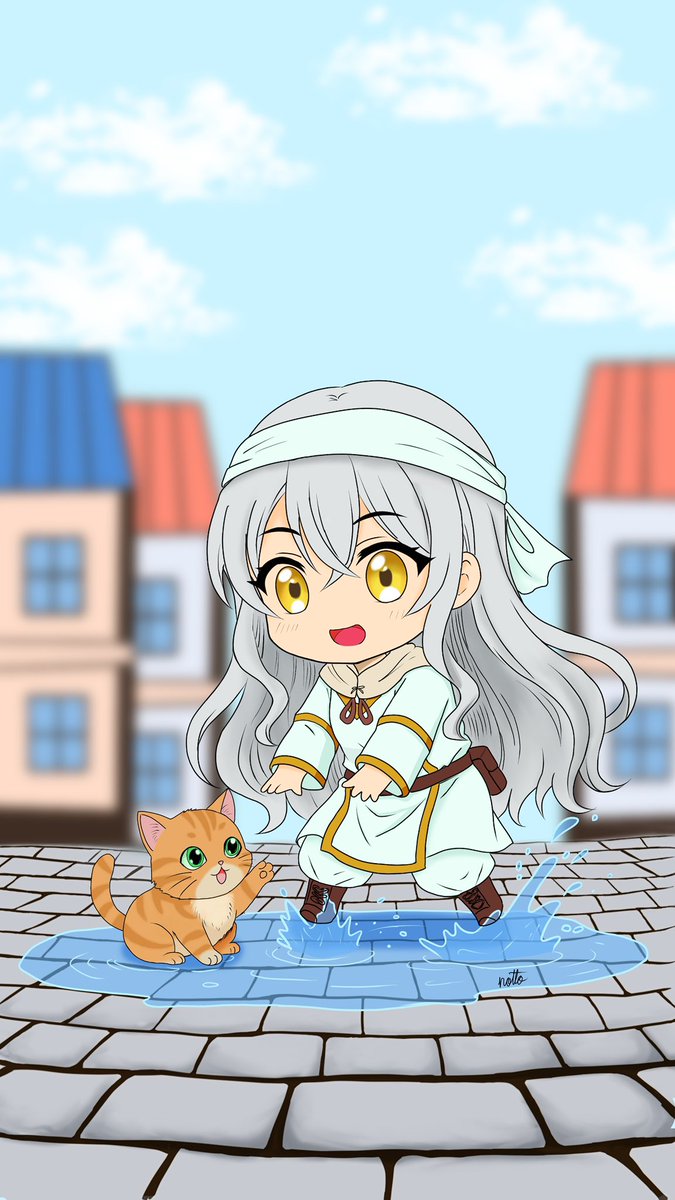 warawith's tweet image. เสร็จแล้ว  หลังจากออกไปผจญภัยก็มาพักผ่อนด้วยการเล่นกับเจ้าแมวส้มตัวน้อย

#MooniqueLust @Moonique_VFlora