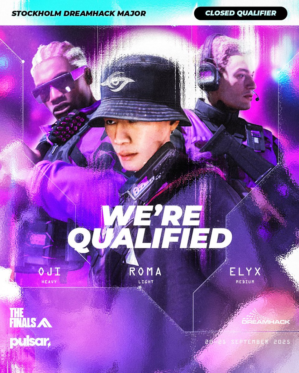 WE ARE GOING TO THE GRAND MAJOR 2025!

See you in November, Stockholm 👋