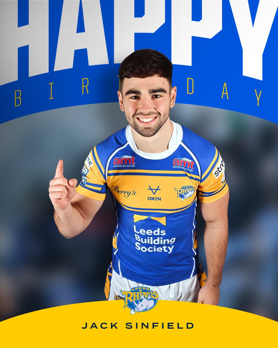 Happy 21st birthday to Jack Sinfield from everyone at the Rhinos
