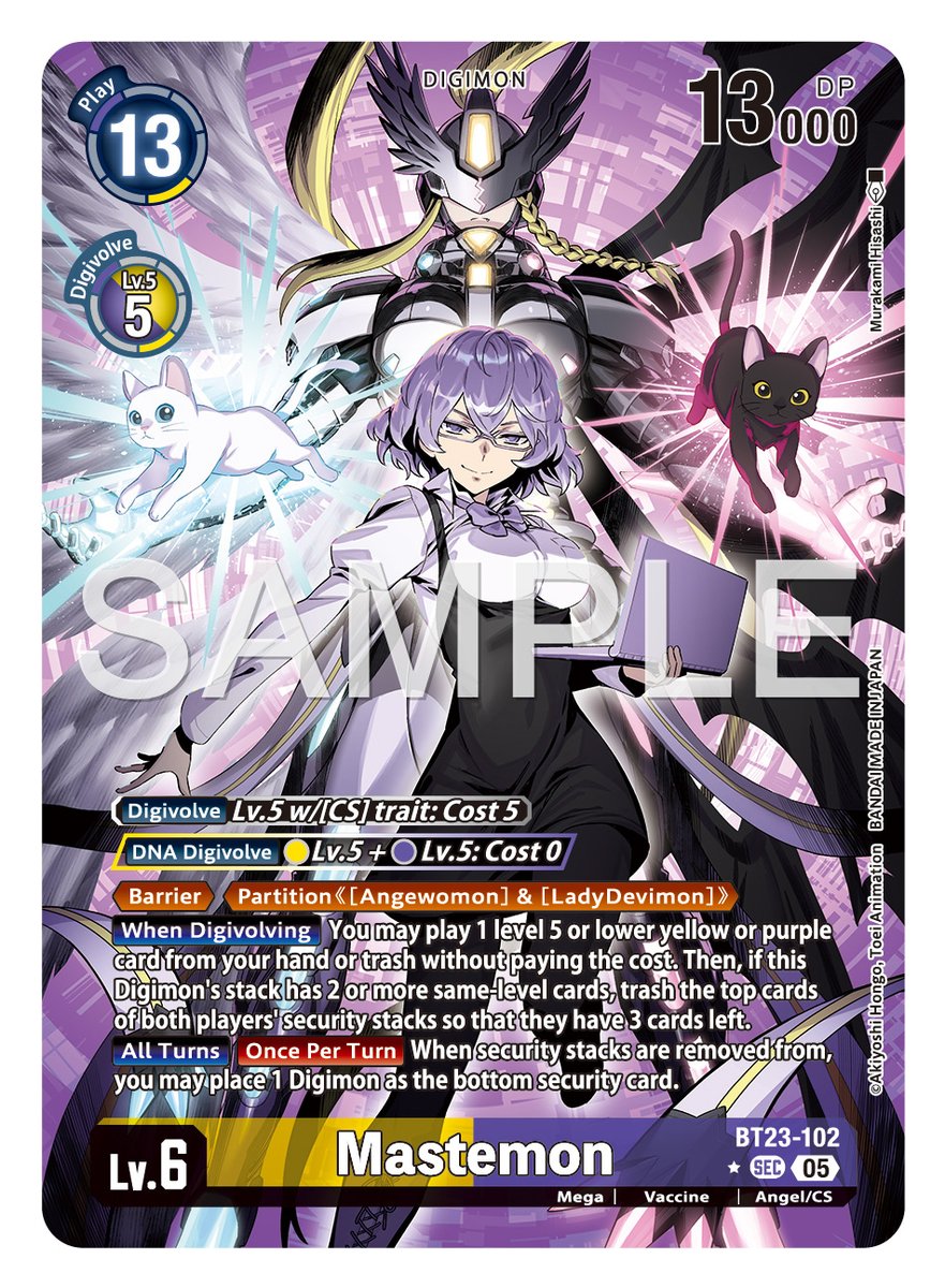 digimon_tcg_EN's tweet image. [Card Reveals]

Hello Digimon Tamers!
Today’s alt-art card is the secret rare [BT23-102 Mastemon]!

BOOSTER HACKERS’ SLUMBER [BT-23]
In stores October, 2025!
world.digimoncard.com/products/pack/…

#DigimonCardGame
#DigimonTCG
#Digimon