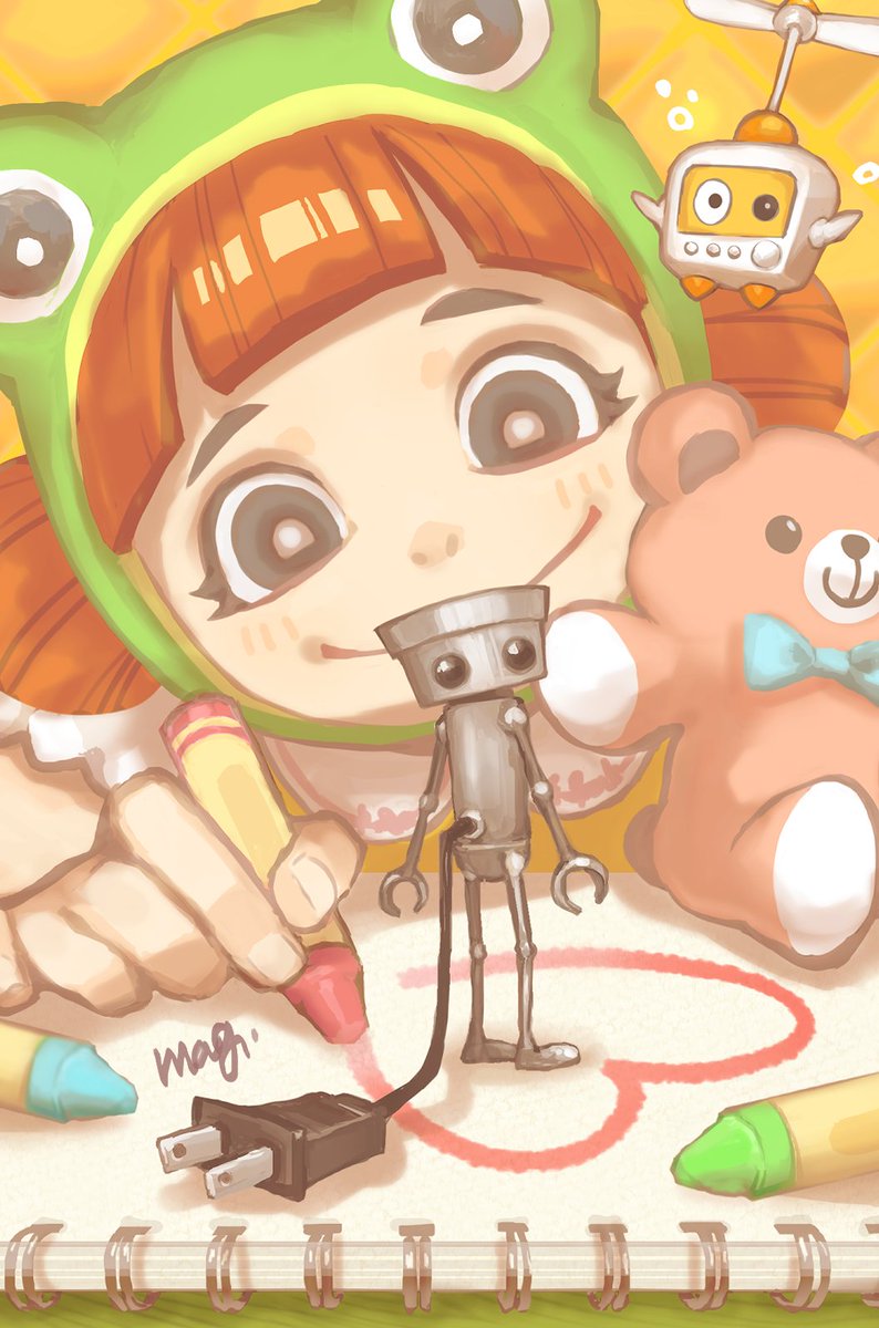 ニンドリ掲載いただけてました！「ちびロボ！」配信おめでとうイラスト