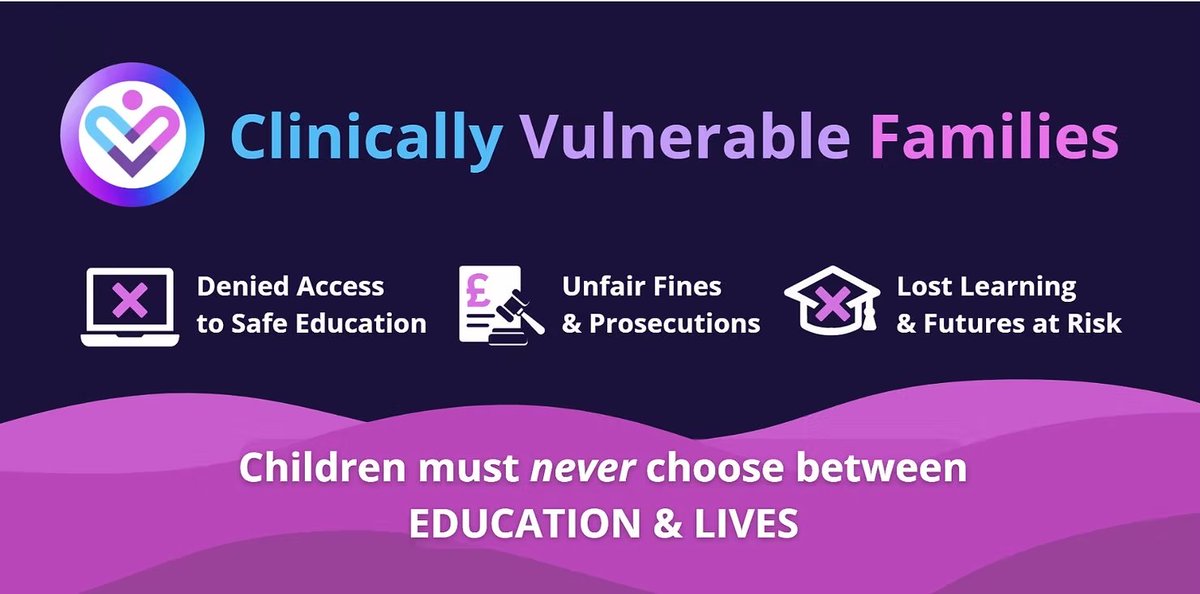 cv_cev's tweet image. ๐ข Children have been bullied by adults and children, denied remote education & families threatened with fines โ just for trying to stay safe in a pandemic.
This is the reality for Clinically Vulnerable families.
Read our new blog ahead of the #CovidInquiry childrenโs module๐