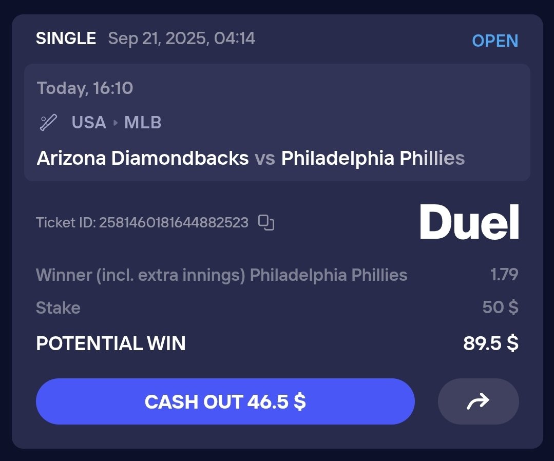 🌟 GIVEAWAY 🌟 

How about a $50 Phillies bet to the homies?

WHEN the phillies win, I'll give away the $89.50 to 1 person who likes follows and re-tweets

free money.. just pick it up