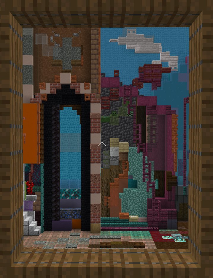 #おやさい鯖 #Minecraftbuilds #Minecraft 

絵画再現「BackYard」