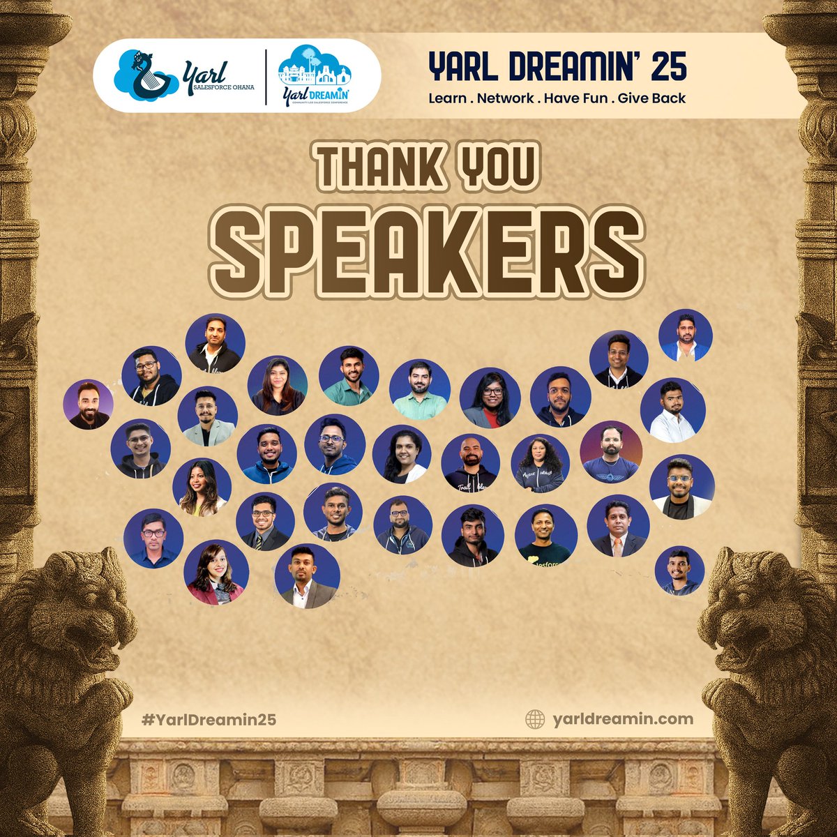 A heartfelt thank you to all our incredible speakers at Yarl Dreamin’25! Your knowledge, stories, and passion made every session an inspiring experience for our community. From technical deep-dives to career journeys, you not only shared expertise but also lit the spark for many