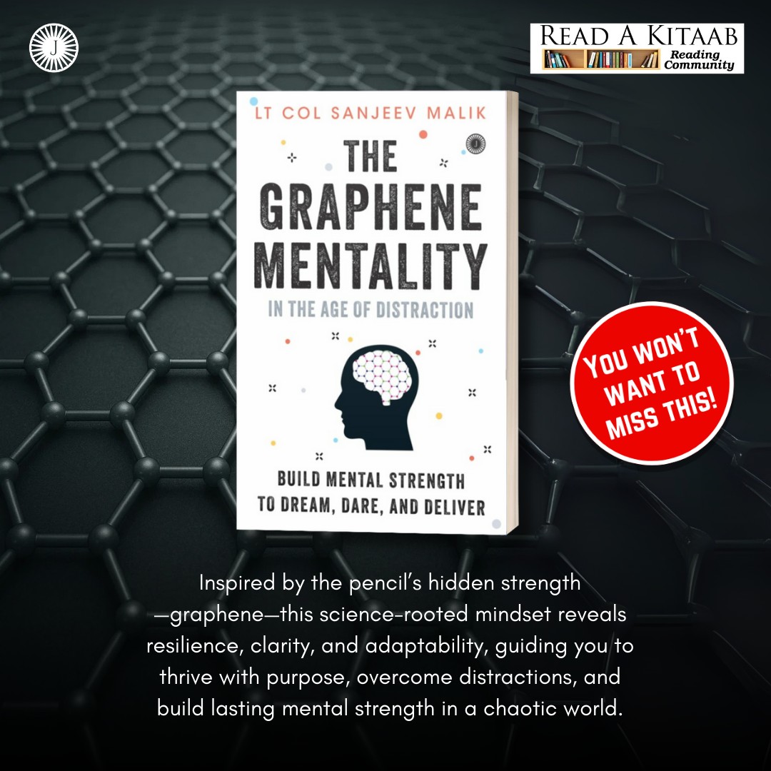 LtColDrMalik's tweet photo. Join me on the 23rd of September for a live book reading session of my newly launched book "THE GRAPHENE MENTALITY" on Instagram 
Time - 8:30pm IST https://t.co/KUyybloahO