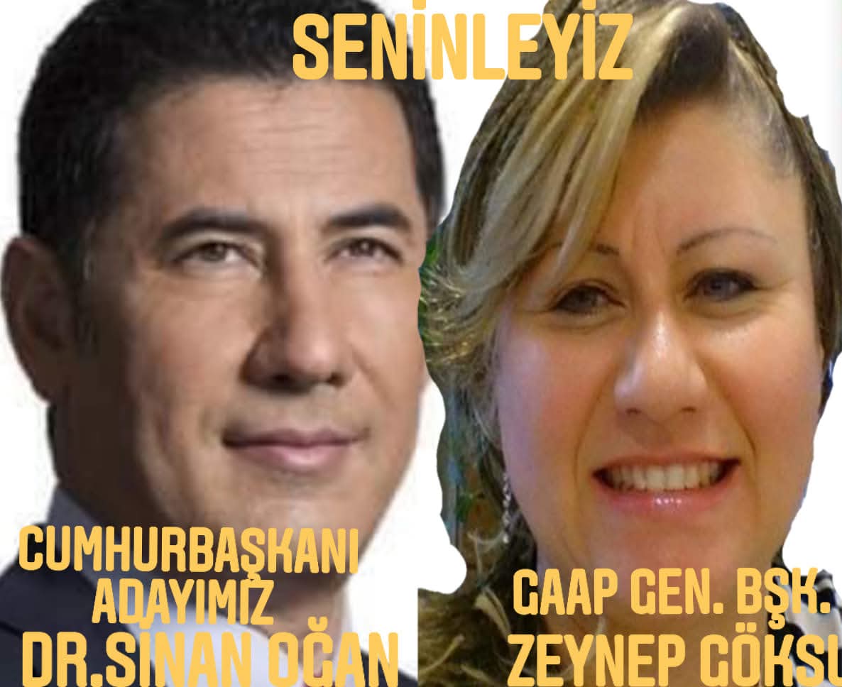 Dr. Sinan Oğan, şahsi çıkarlarını değil, devletin ve milletin çıkarı için çalışan ama bazılarının zülfü yarine dokunduğu için taş atılan  devlet ve millet  adamıdır. Sevgi ve saygıyla ....
Zeynep Göksu 
Güven Adalet ve Aydınlık Partisi Genel Başkanı 
#OanGeliyor
#DrSinanOğan