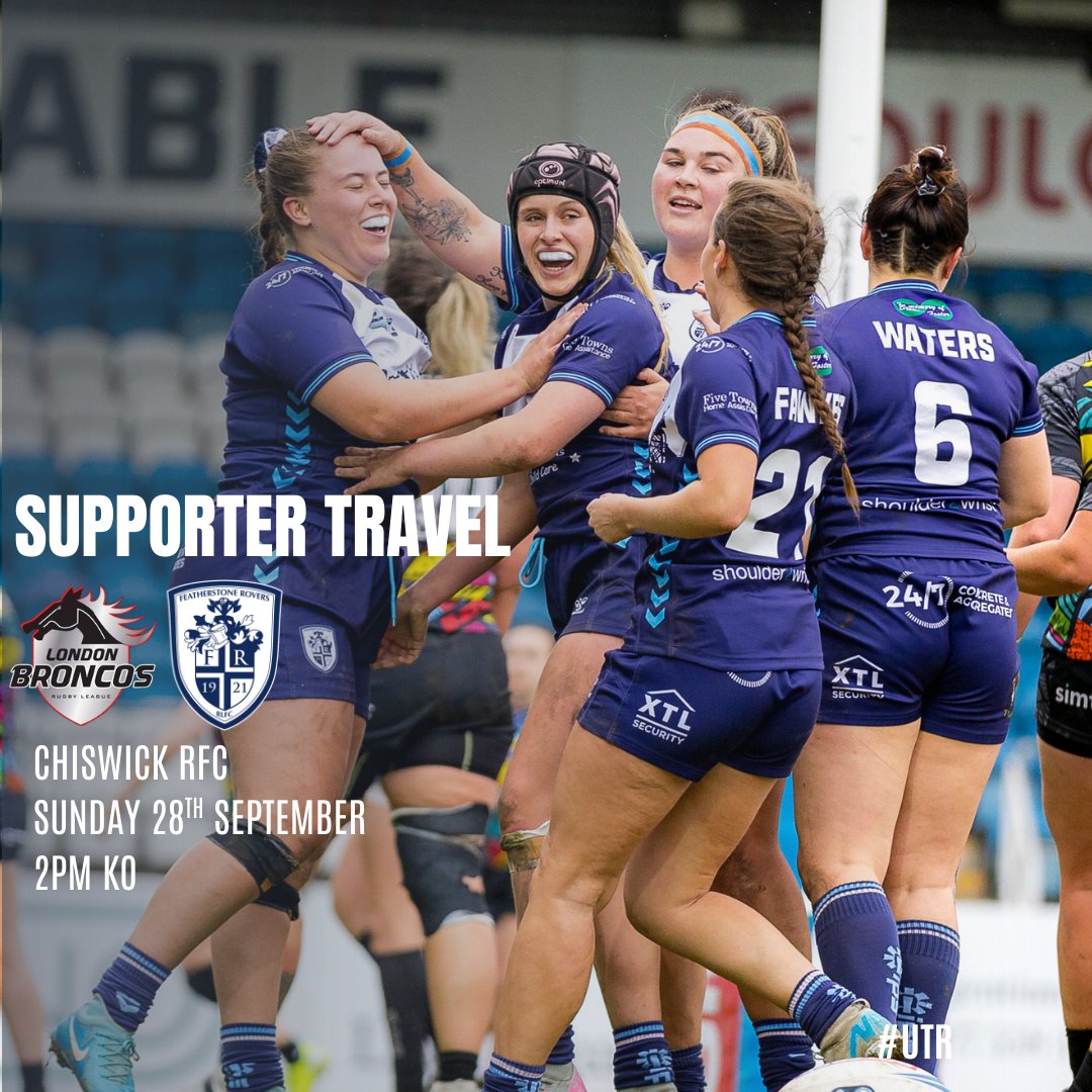 7⃣ days to go! 

The club is offering travel to any supporters wishing to support the Rovers Women in London next week.

There are 10 more spaces at £25, including return. 

If interested email, marie.colley@featherstonerovers.co.uk

📸 Steve Biltcliffe Photography

#UTR |
