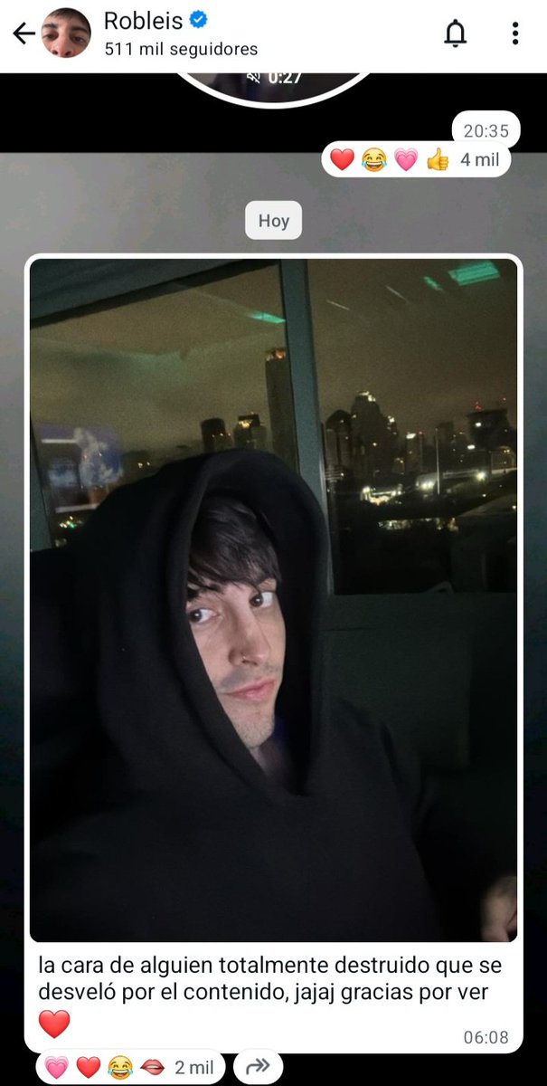 Recién me desperté y me enteré que te quedaste hasta las 6 de la mañana ( si sabía me hubiera quedado un rato más ahre si lo hacía me mataban ) aunque ya paso buen stream hasta tarde la pase bien y buen juego y de seguro ahora esta soñando con el pelado del juego😴 <a href="/Robleis01/">Robleis</a>