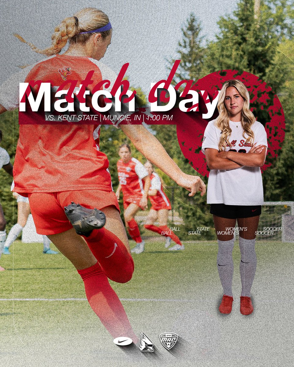 BallStateSoccer's tweet photo. Back at Briner for more #MACtion

🆚 Kent State
📍 Briner Sports Complex
🕐 1pm
💻 https://t.co/4LtoX7dokP
📊 https://t.co/NseIbOAxod https://t.co/WXKulXNV0f