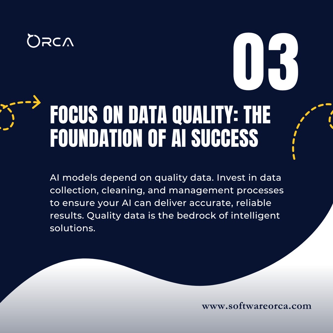 OrcaSoftUSA's tweet image. Adopt an AI-first strategy with the right use cases, data quality, and scalable infrastructure for better business growth.

#techgrowth #ai #techsolution #mobileappdevelopment #digitaltransformation # softwareorca #datadriven #fyi