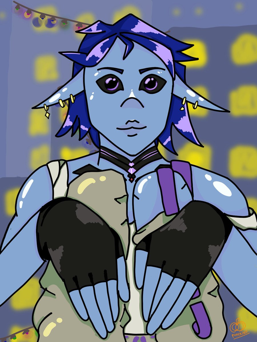 pumkins_muffins's tweet image. Little fan-art I did of @Majoras_MaskVT 🌸