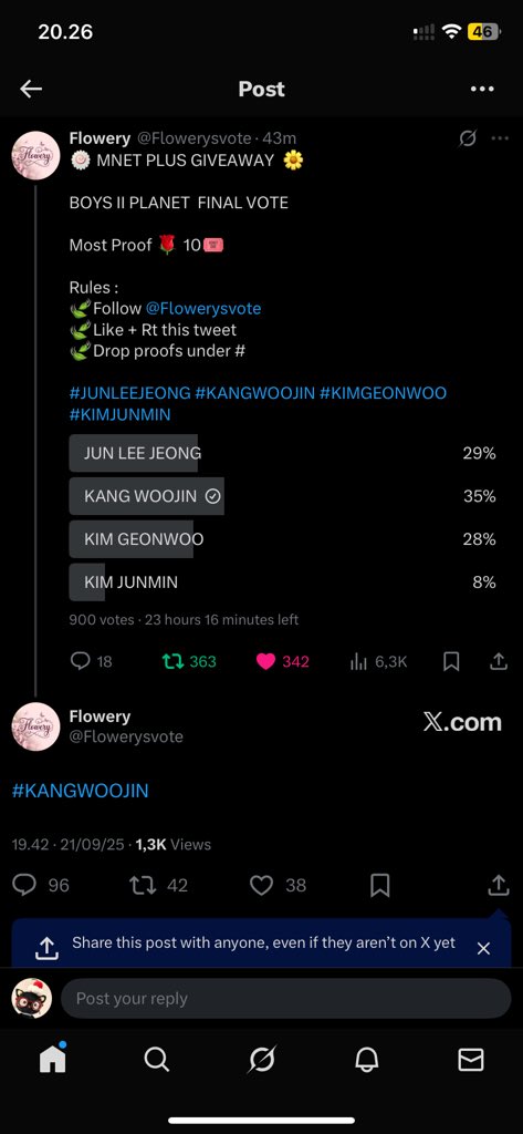 woojinfp's tweet photo. @Flowerysvote for #KANGWOOJIN https://t.co/c6HAsxUd4h
