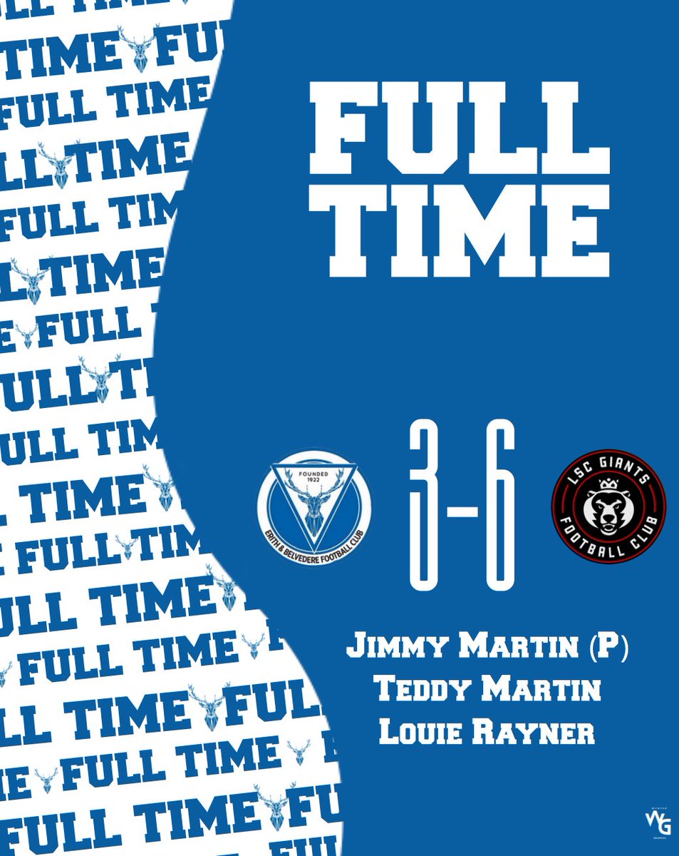 After going 4-0 down we showed fight to come back 4-3 and all in all we was the better side, 5 out of the 6 goals was mistakes from us leading to them. But still a new team settling in it’s going to take time and I know it will click.

Let’s keep pushing boys, onto next week! 🦌