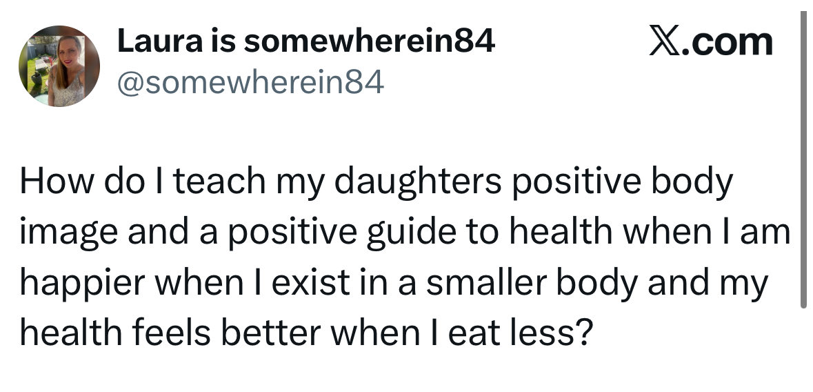 The mental gymnastics they do to promote fat people is amazing. 

Positive body image indeed!!!