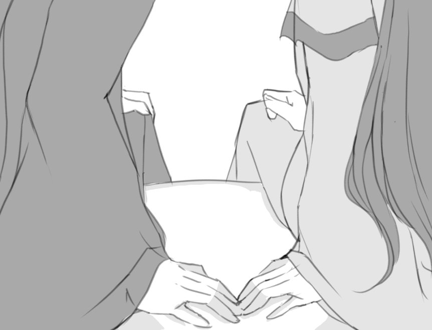 #イラスト #MDZS #songxiao
両片思い
手が触れるのも、面映ゆい