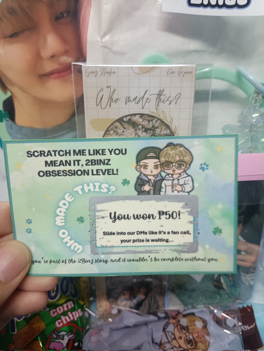 sayuri_takaki02's tweet image. Thank you @2binzPh  for the 2Binz online CSE event ^_^ 

Everything is so cute and packed beautifully ^_^ I love the freebies and lucky scratch .. 

#WhoMadeThis #2BinzMadeMe #5DayEventChallenge #2BinzOnlineCSE #투빈즈 #SUNGHANBIN #성한빈 #KIMGYUVIN #김규빈