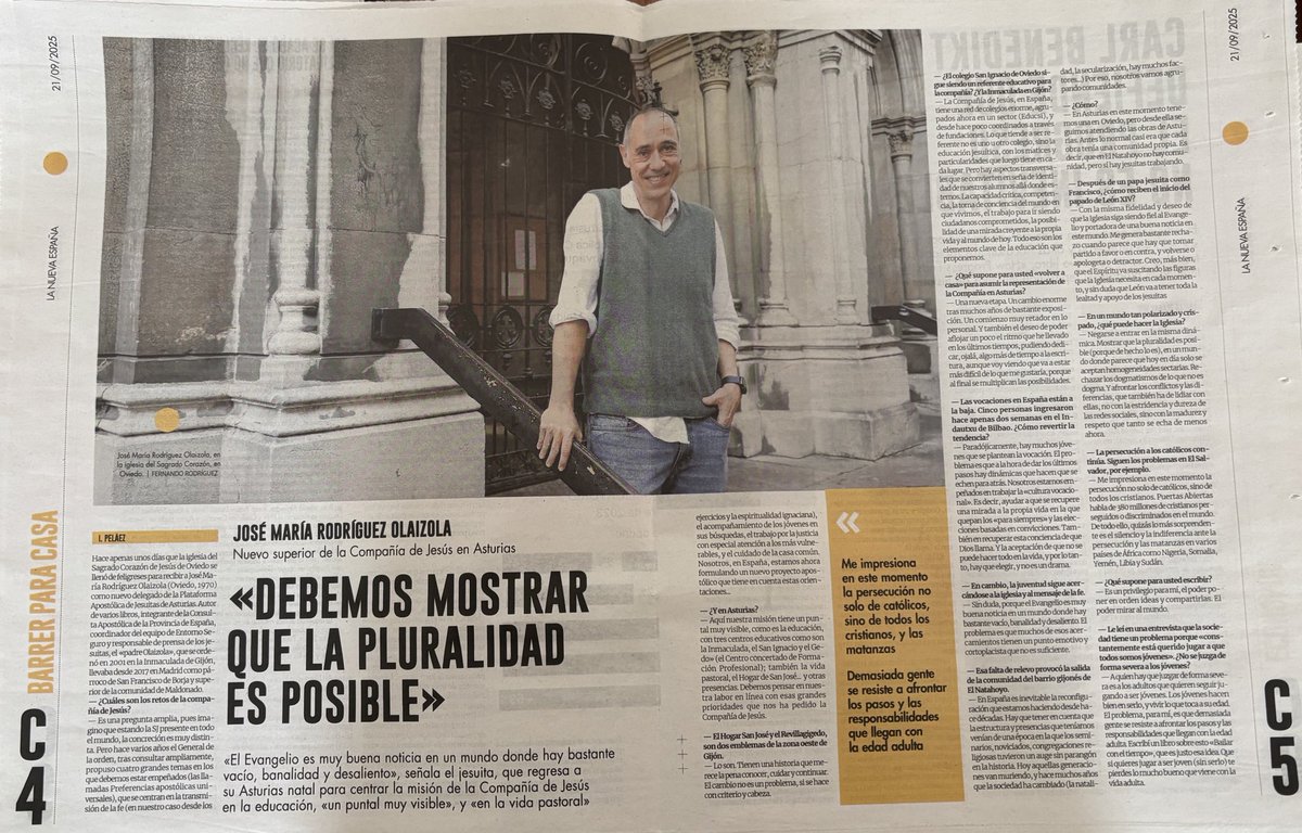 Debemos mostrar que la pluralidad es posible. Gracias a <a href="/lanuevaespana/">La Nueva España</a> por la entrevista