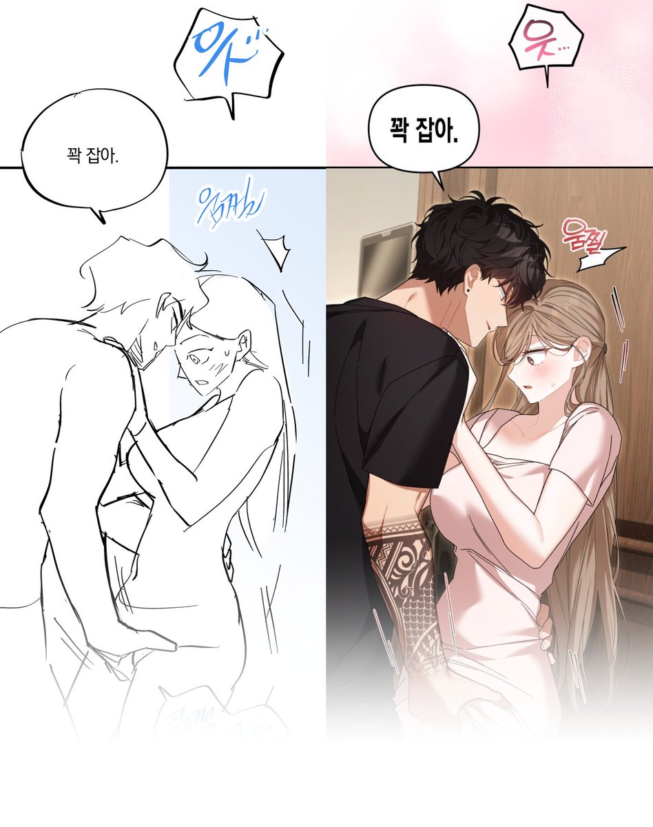 &lt;소꿉친구의 쓸모&gt; 24화 작업 컷들입니다~ 현재 코인 이벤트 중이니 이번 기회에 감상 추천 드립니다! 

L) lezhin.com/ko/comic/usefu…
B) bomtoon.com/detail/useful_…