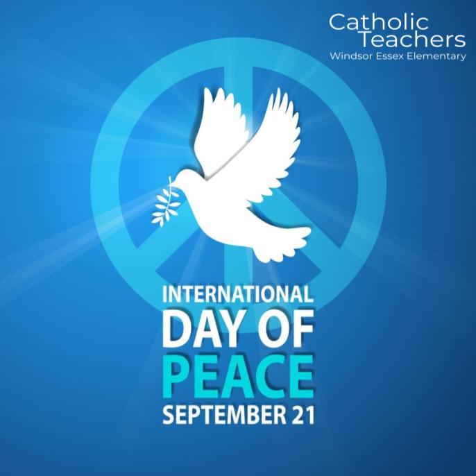 2025 Theme: Act Now For a Peaceful World
Spark conversations about the urgent need for understanding, non-violence &amp; disarmament. Challenge discriminatory language in your schools. Purchase items from socially-conscious brands. Peace starts with you!
#PeaceDay #CatholicTeachers