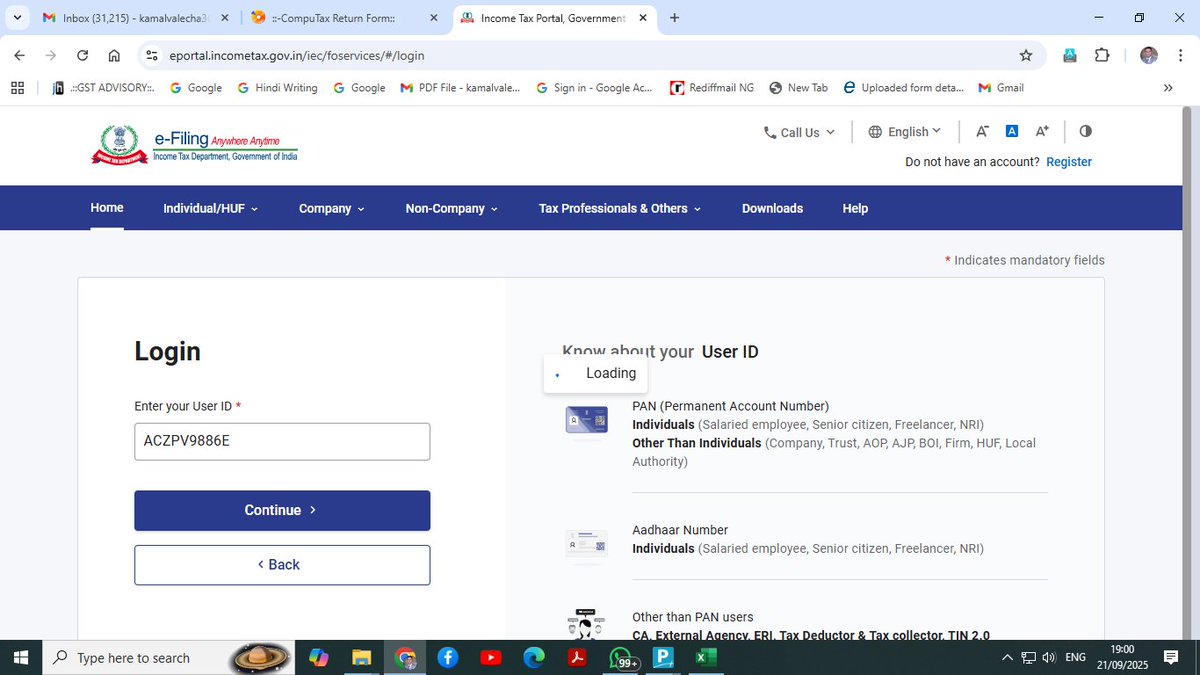CAKamalValecha's tweet image. @IncomeTaxIndia Income Tax Portal not working on Sunday, is there holiday in Ministry  @FinMinIndia 
#Extend_TAR_DueDate #extend_due_dates_immediately