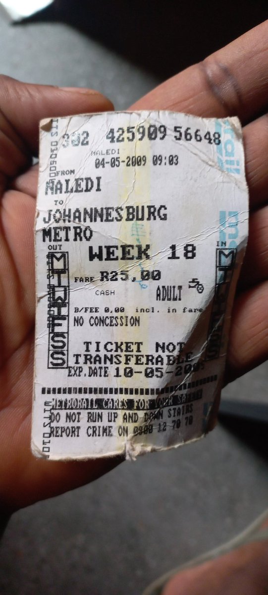 Before corruption became this bad, we used to travel from Naledi to Johannesburg for only R25 a week and less than R100 a month.