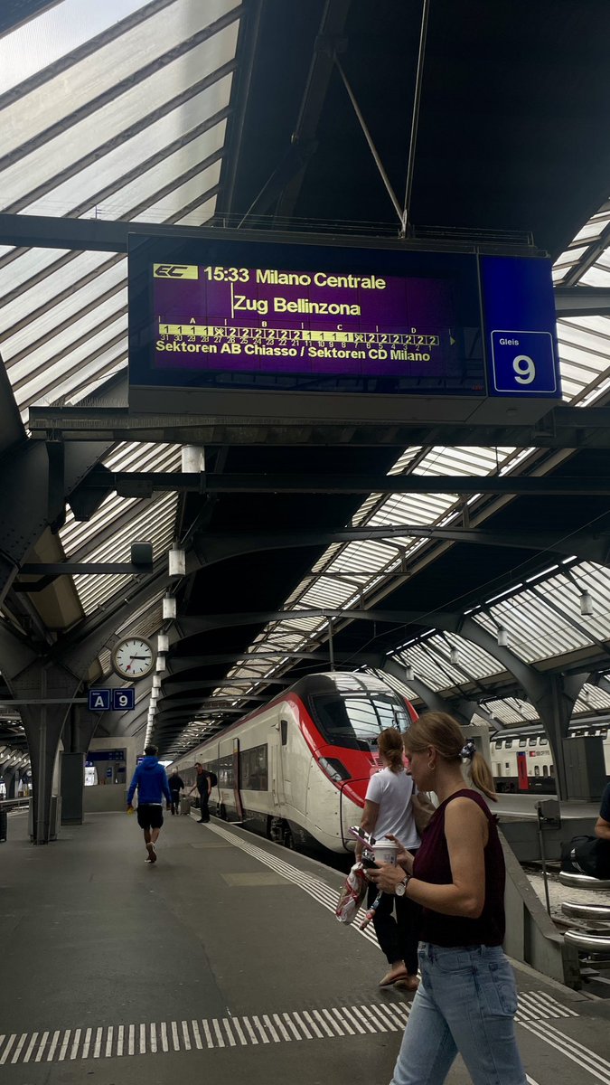 オーストリアの山奥からチューリヒまで弾丸で帰ってきて、更にこれから最終目的地ミラノへ。5月のETH以来の英語レクチャー。1時間のフル講義なのでちゃんと準備しよう。。