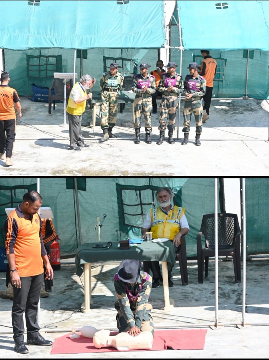 BSF_STCUdhampur's tweet photo. Two vital lessons, one powerful day at STC BSF Udhampur 💡
📌 Disaster Management – SDRF
📌 Financial Literacy – SBI
Empowering BSF personnel with knowledge that saves lives &amp; secures futures.
#BSF #SDRF #SBI #DisasterReady #FinancialSmart https://t.co/nUAAhG9IRB