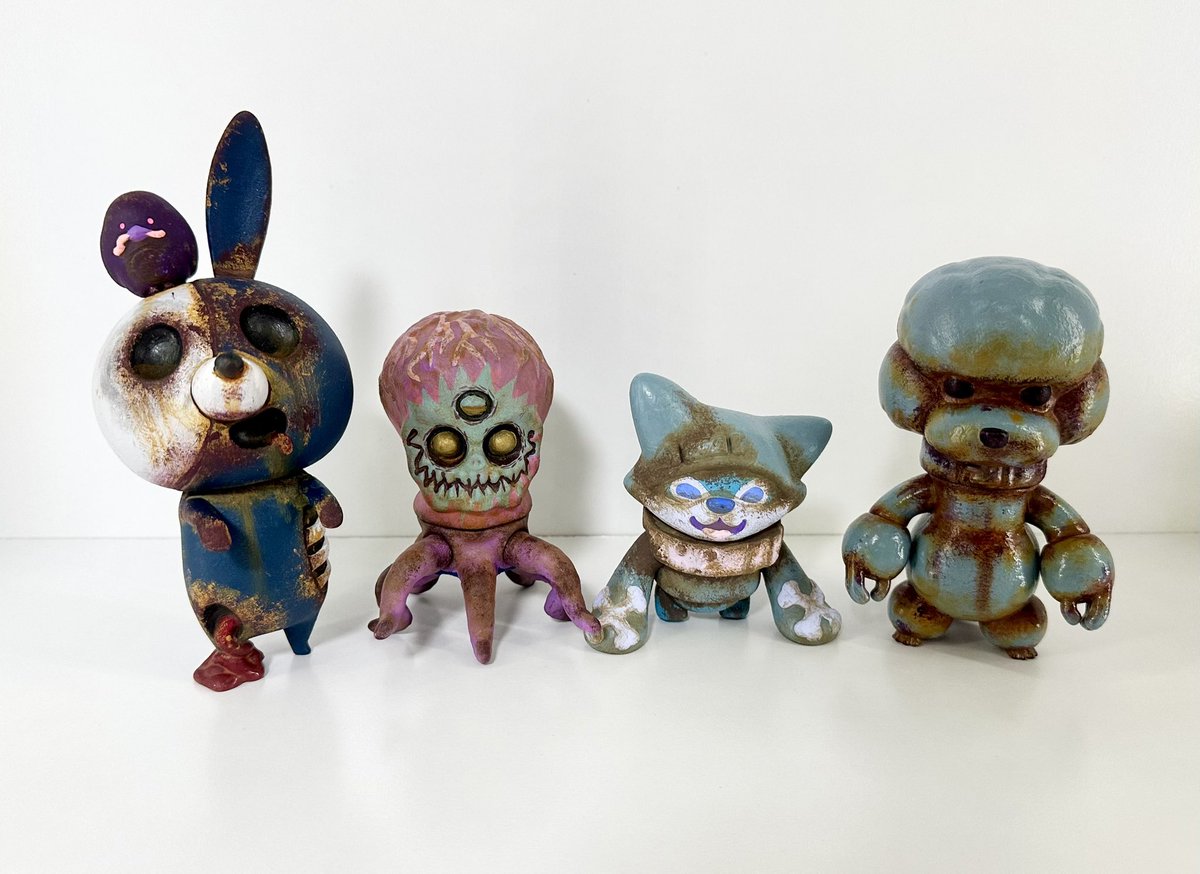 ソフビ Tona the Angry Fox / OKIuna×Toumart ソフビ Tona the Angry