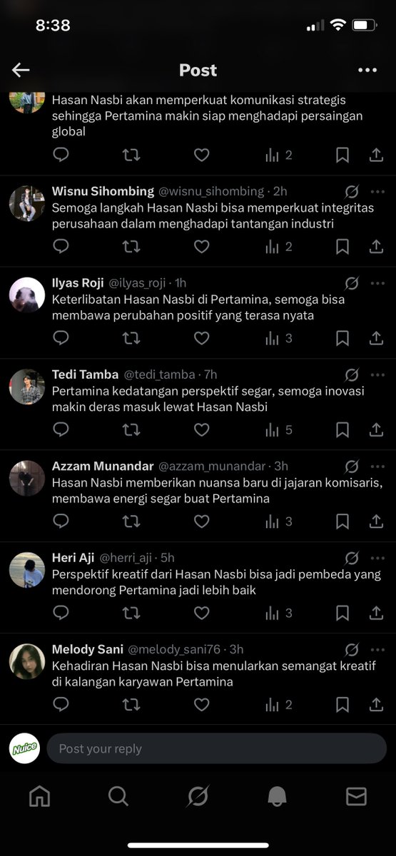 You guys want to see a buzz crew? These are all replies to one reply to our post about the former PCO chief becoming Pertamina commissioner.
