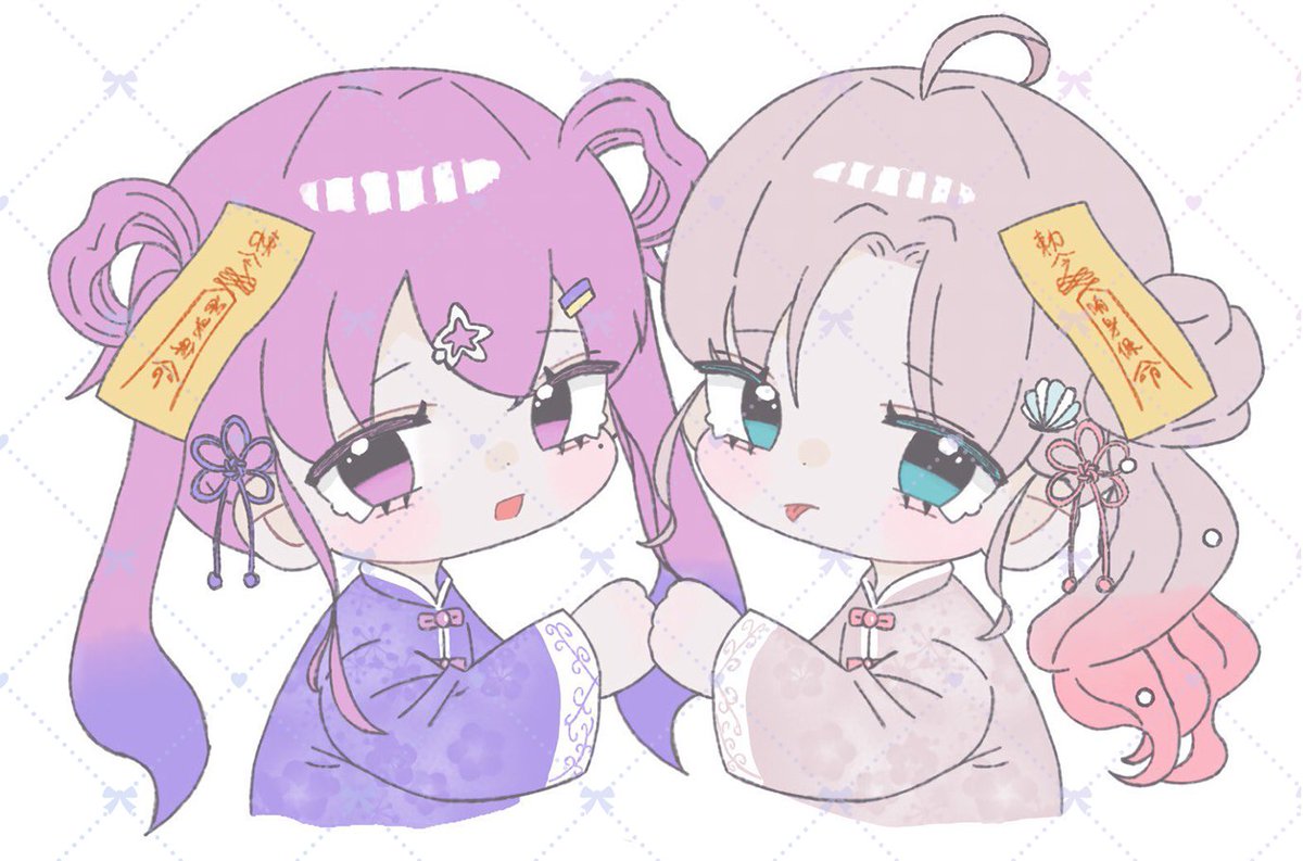 ぐみとひなのちゃん（ <a href="/iam_hinanon/">蒼海ひなの🐬</a> ）
のペアイラスト💖
パネル開け達成しました👏👏

たくさんの応援ありがとうございます🌟

素敵な絵師様：
めめ様（ <a href="/mex__xme/">めめ@依頼❌</a> ）