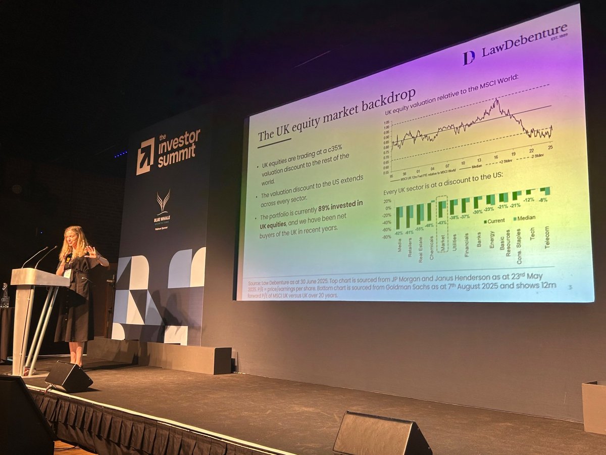 conkers3's tweet image. 💗I loved it too💗The @_investorsummit energy was immense. 
#LWDB&apos; Laura Foll🌟certainly surprised investors with her investing consistency of strong performance. 

Shrewd investors certainly took note of Laura&apos;s long-term investment insights in this room  youtu.be/ZVDibgEBETA