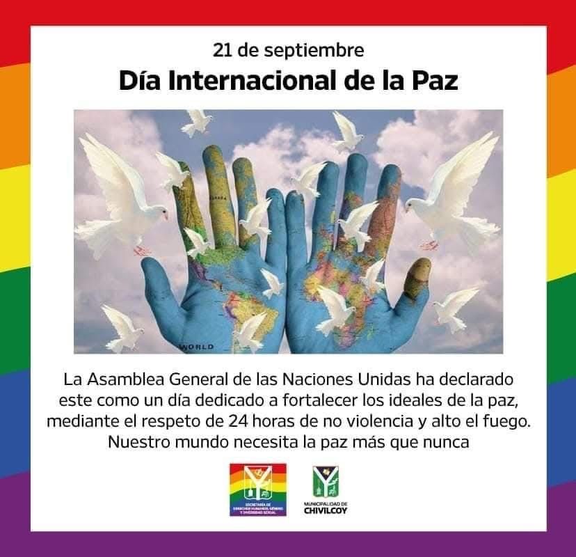 🗓 21 de Septiembre - Día Internacional de La Paz

<a href="/BritosGuillermo/">Guillermo Britos</a> 
<a href="/SabellaMarcela/">Marcela Sabella</a>
<a href="/EstebanGenaro1/">Esteban Genaro</a>