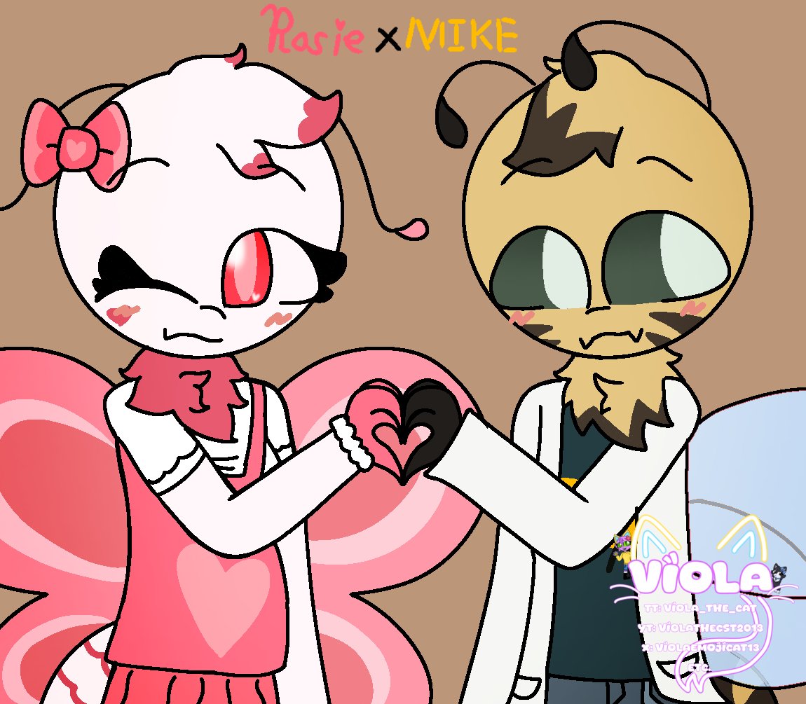 ViolaEmojicat13's tweet image. Rosie🦋🩷 x Mike🐝💛 (OC x OC)
#furryoc #mothoc #beeoc #ibispaint #ocxoc