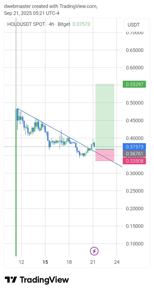 dwebmaster1's tweet image. $HOLO Approaching poi