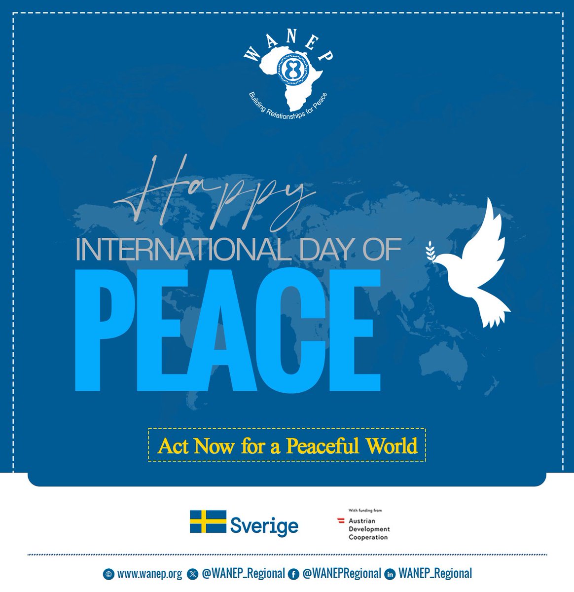 Happy #InternationalPeaceDay from WANEP to all peace-lovers worldwide!