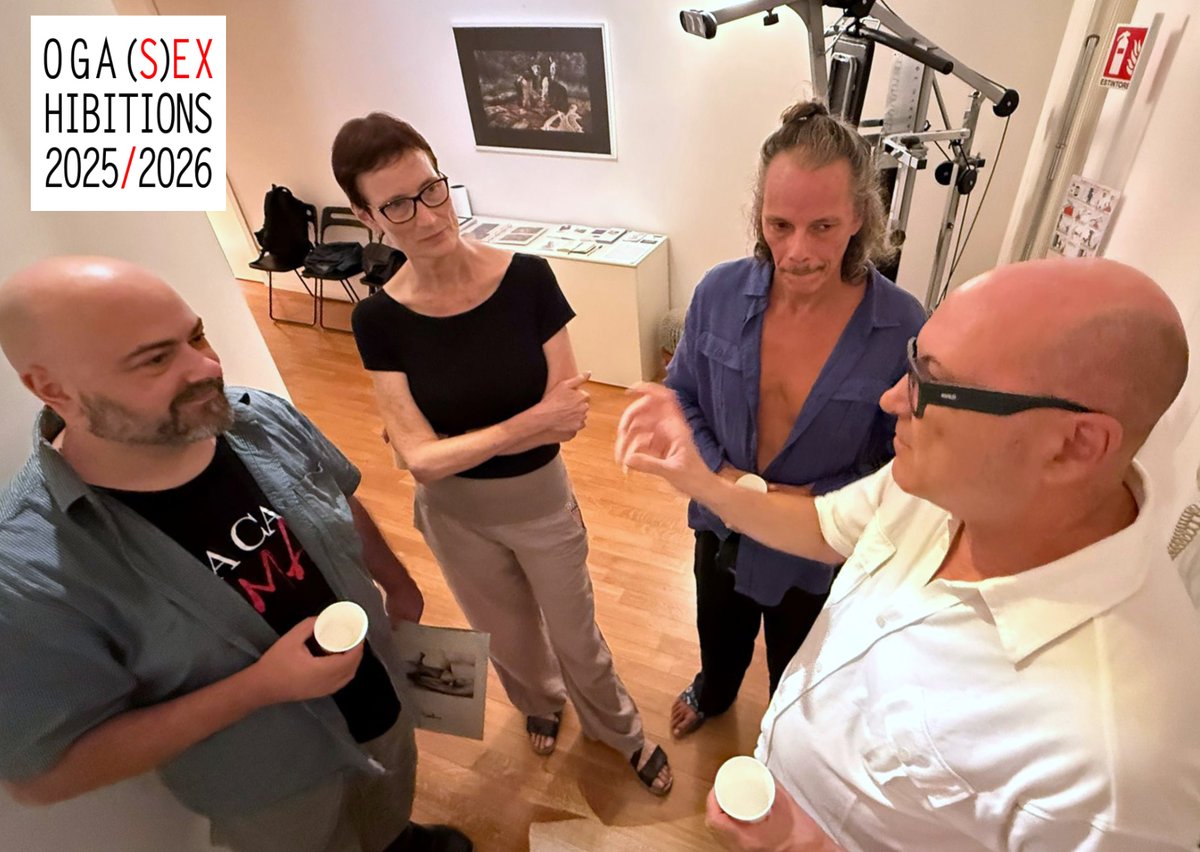 Some images from yesterday's #opening of the 'Doppia'  #contemporaryart #soloexhibition Michael Knoten <a href="/WGermondari/">Werther Germondari</a>