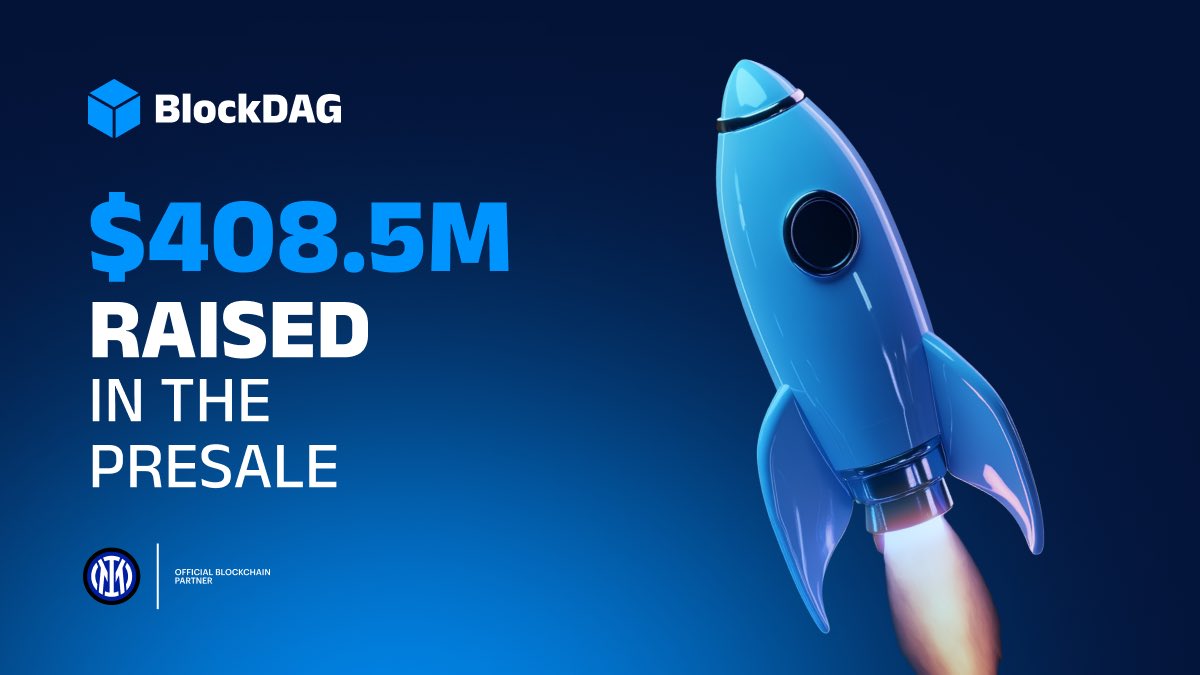 blockdagnetwork's tweet image. $408.5 MILLION RAISED IN THE PRESALE!

🔥BlockDAG’s momentum is unstoppable, trust, vision, and community power are driving the rise. ⚡🩵

🌍The world is uniting to build the future of crypto, don’t miss your place in history. 👩‍🚀⭐️

👉Secure yours now: purchase3.blockdag.network…