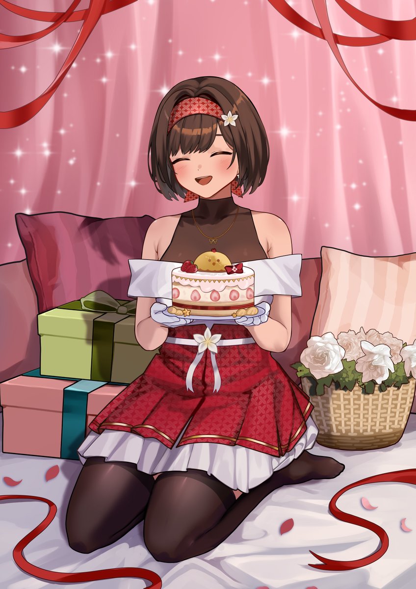 Happy birthday <a href="/sayaayaaulya/">Aya Aulya ❤️🤍</a> 🎉
Thank you sudah berkarya dan menghibur para kandang ayam
Semoga Aya selalu diberi kebahagiaan, kesehatan, dan jalan yang lancar untuk semua mimpinya! 🎂✨

Aku commis fanart yang cantik banget dari <a href="/mogeuyo/">Mogeuyo (Moogy | むぎ | 무기)</a> 
#ayaaulya #gambarinaya #buatultahaya