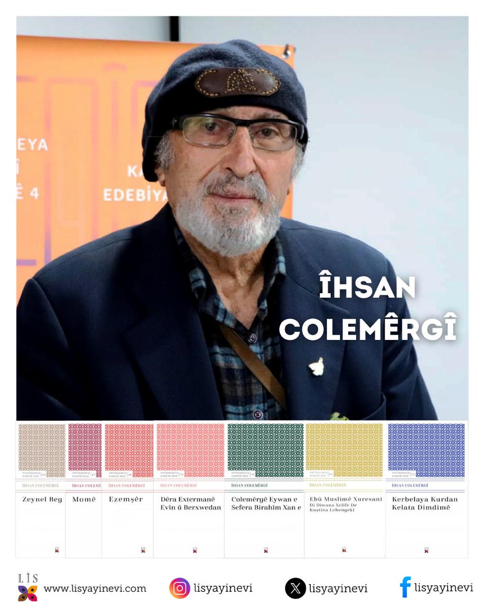 •ÎHSAN COLEMÊRGÎ•
#ÎhsanColemêrgî

Dengê Îhsan Colemêrgî bayê kur yê Kurmancîyê ye. Hertim banga heqîqetê dike.

• Ebû Muslimê Xuresanî - Di Dîwana Xelîfe De Kuştina Lehengekî 
• Kerbelaya Kurdan Kelata Dimdimê
• Dêra Extremanê Evîn û Berxwedan
• Colemêrgê Eywan e Sefera