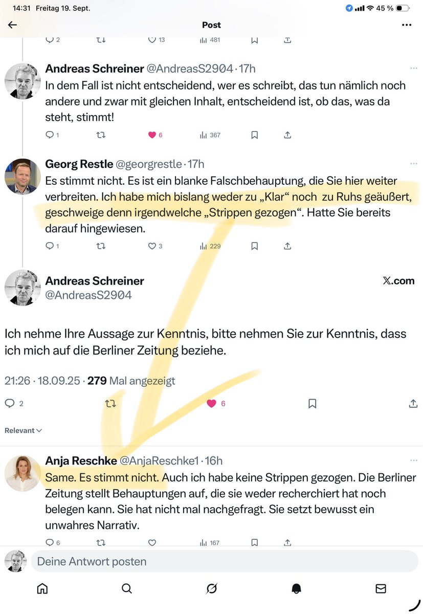 Andreas Schreiner #TeamFDP-Berlin (@andreass2904) on Twitter photo Haben Sie im Podcast von <a href="/ronzheimer/">Paul Ronzheimer</a> gelogen, Herr <a href="/georgrestle/">Georg Restle</a> ?
In diesem Artikel von NIUS 👇 steht, dass Sie auf einer Veranstaltung des NDR mit Verdi waren, bei der es um #KLAR und Frau Ruhs ging? Im Podcast haben sie behauptet, Sie kennen Frau Ruhs nicht persönlich, Haben Sie im Podcast von <a href="/ronzheimer/">Paul Ronzheimer</a> gelogen, Herr <a href="/georgrestle/">Georg Restle</a> ?
In diesem Artikel von NIUS 👇 steht, dass Sie auf einer Veranstaltung des NDR mit Verdi waren, bei der es um #KLAR und Frau Ruhs ging? Im Podcast haben sie behauptet, Sie kennen Frau Ruhs nicht persönlich,