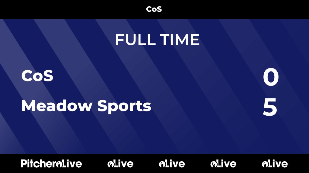 FULL TIME: CoS 0 - 5 Meadow Sports
#COSMEA #Pitchero
pitchero.com/clubs/chertsey…