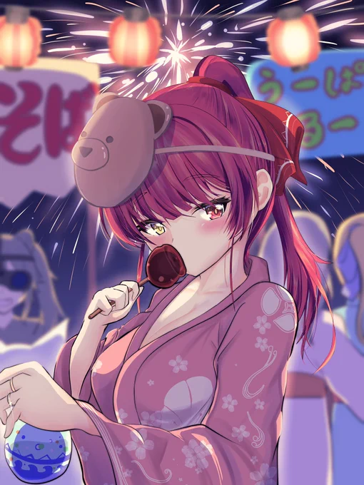 #一味納涼祭 船長と一緒に見る花火は格別... 企画してくださった一味の皆々様に最大の賛辞をお送りします。