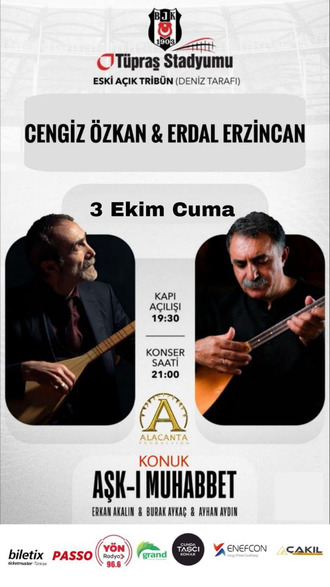 Kaçırılmaması gereken konserlerde 3 Ekim. ❤️